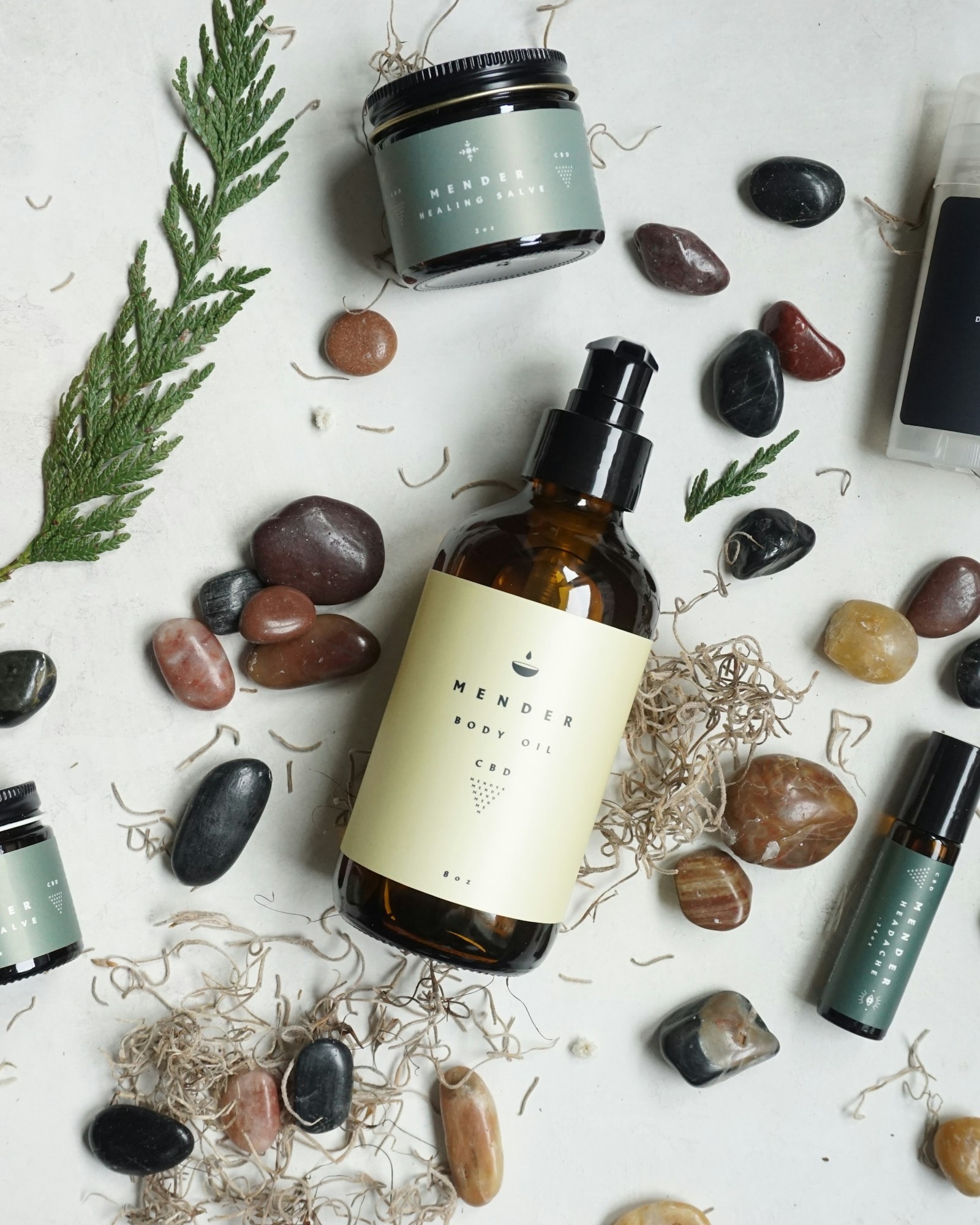 Luxury beauty lifestyle flat-lay with candle and fragrance box